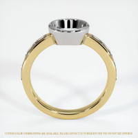 18K White & Yellow Accent Stones Ring Setting Image