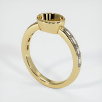 14K Yellow Gold Accent Stones Ring Setting Video