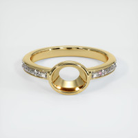 14K Yellow Gold Accent Stones Ring Setting Image
