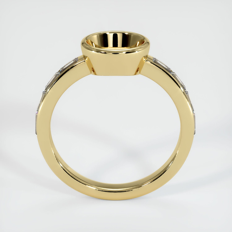 14K Yellow Gold Accent Stones Ring Setting