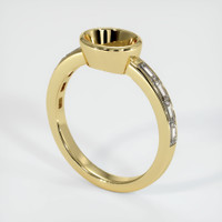  Emerald Ring 6.21 Ct., 18K Yellow Gold Combination Setting