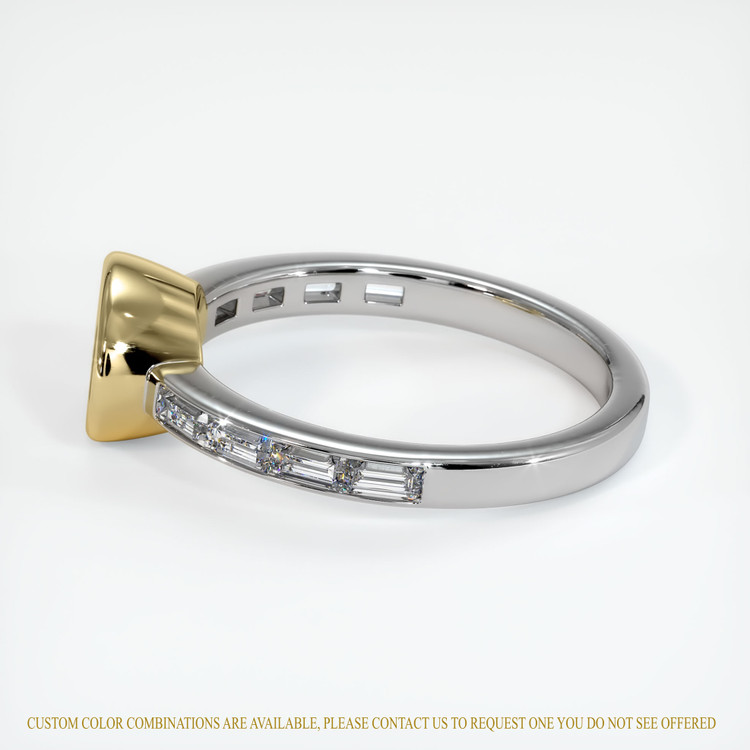 14K Yellow & White Accent Stones Ring Setting