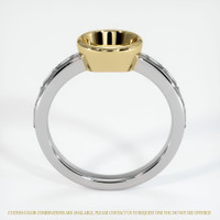 14K Yellow & White Accent Stones Ring Setting Image