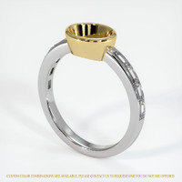 18K Yellow & White Accent Stones Ring Setting Image