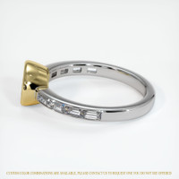 18K Yellow & White Accent Stones Ring Setting Image