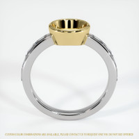 18K Yellow & White Accent Stones Ring Setting Image