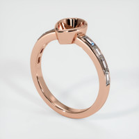 14K Rose Gold Accent Stones Ring Setting Video