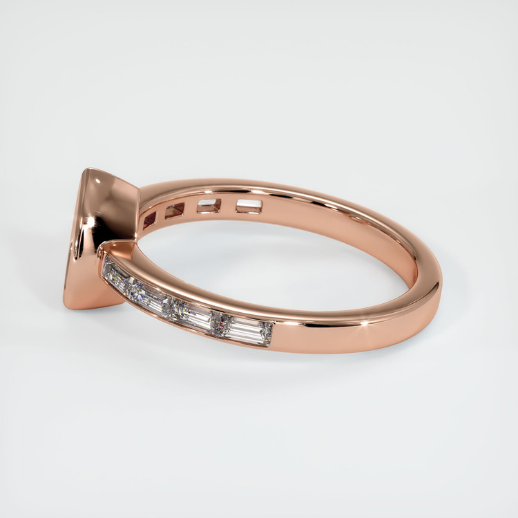 14K Rose Gold Accent Stones Ring Setting
