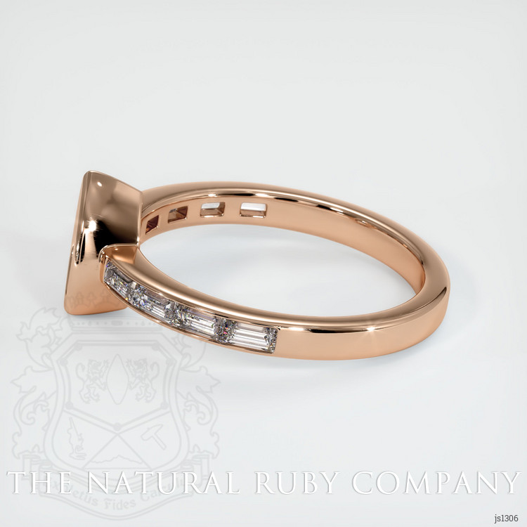 18K Rose Gold Accent Stones Ring Setting
