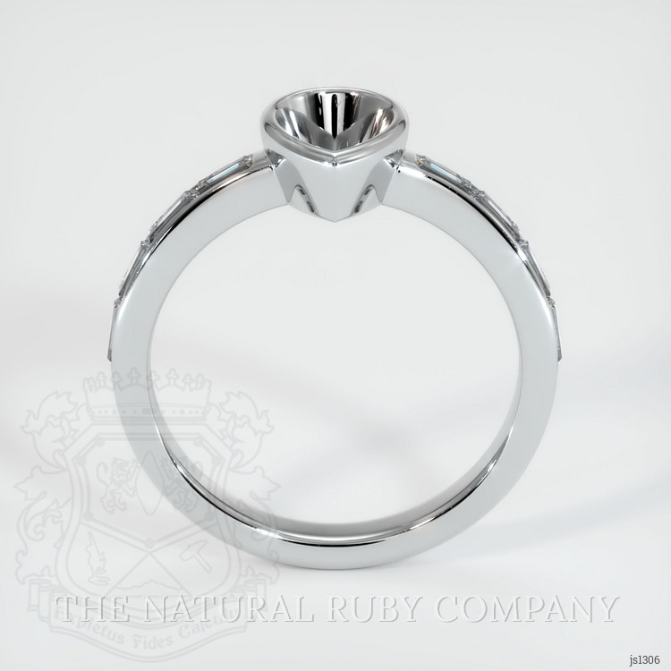Silver Accent Stones Ring Setting