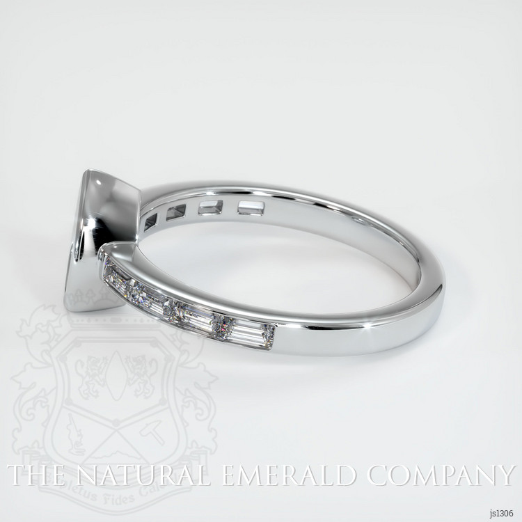 18K White Gold Accent Stones Ring Setting
