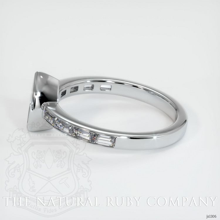 18K White Gold Accent Stones Ring Setting