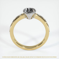 14K White & Yellow Accent Stones Ring Setting Image