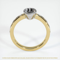 18K White & Yellow Accent Stones Ring Setting Image