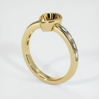 14K Yellow Gold Accent Stones Ring Setting Video