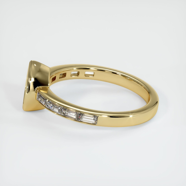 14K Yellow Gold Accent Stones Ring Setting