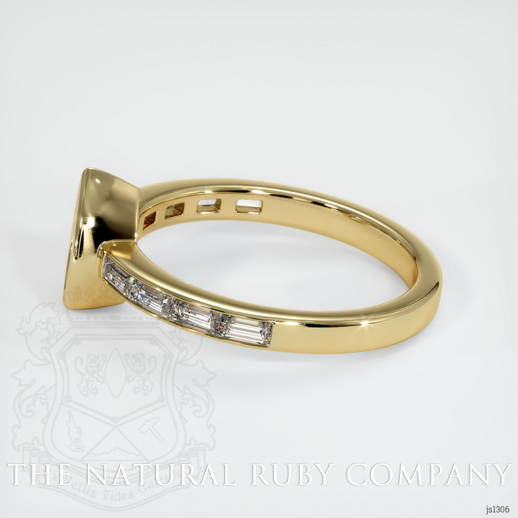 14K Yellow Gold Accent Stones Ring Setting