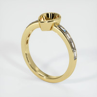 18K Yellow Gold Accent Stones Ring Setting Video