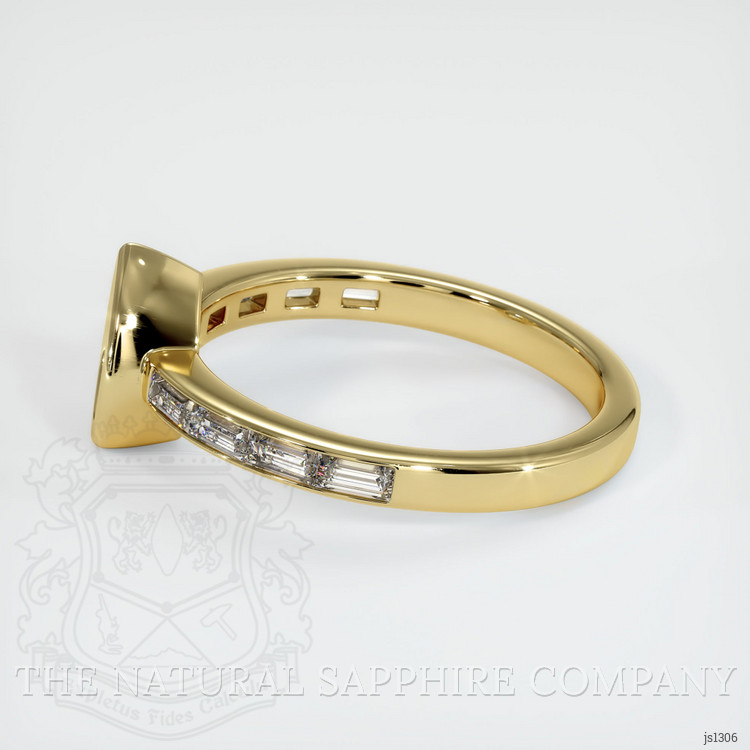 18K Yellow Gold Accent Stones Ring Setting