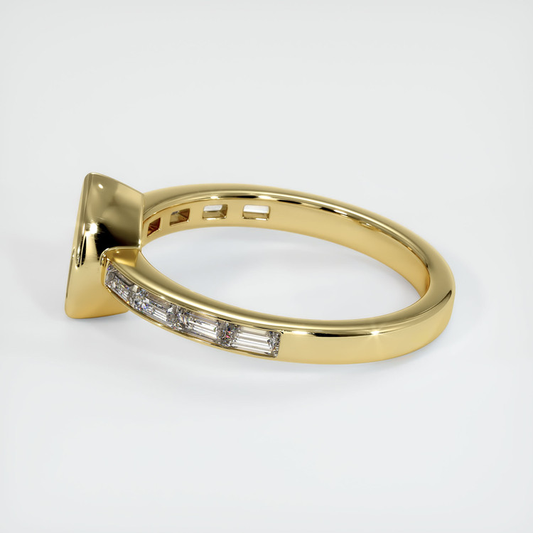 18K Yellow Gold Accent Stones Ring Setting