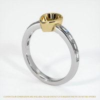 14K Yellow & White Accent Stones Ring Setting Image