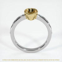 14K Yellow & White Accent Stones Ring Setting Image