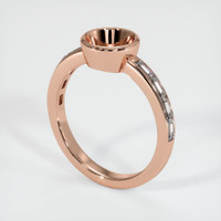 14K Rose Gold Accent Stones Ring Setting Video
