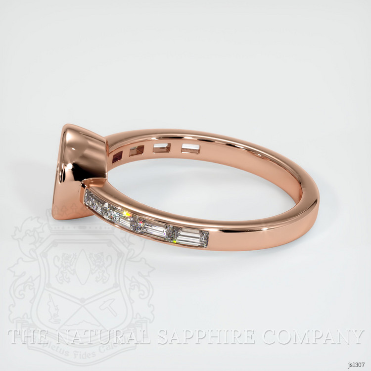 14K Rose Gold Accent Stones Ring Setting
