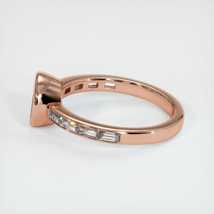 14K Rose Gold Accent Stones Ring Setting
