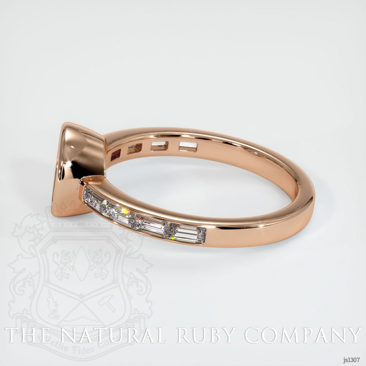 18K Rose Gold Accent Stones Ring Setting