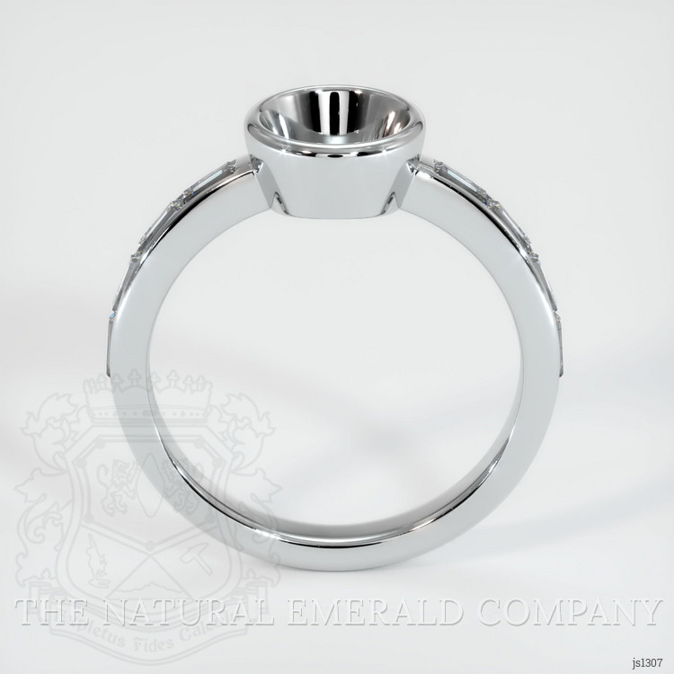 Silver Accent Stones Ring Setting