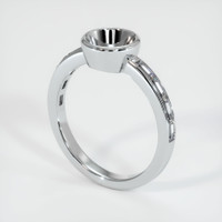 14K White Gold Accent Stones Ring Setting Video