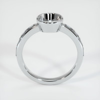 14K White Gold Accent Stones Ring Setting Image