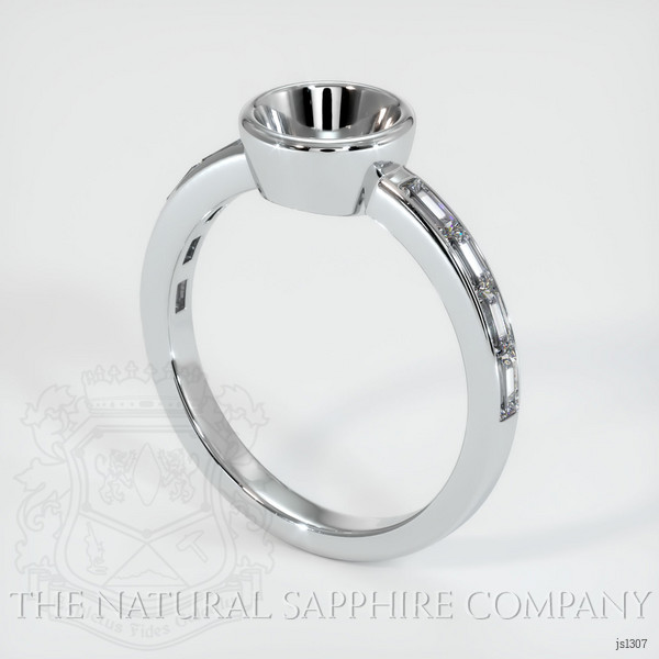  Emerald Ring 0.85 Ct. 18K White Gold