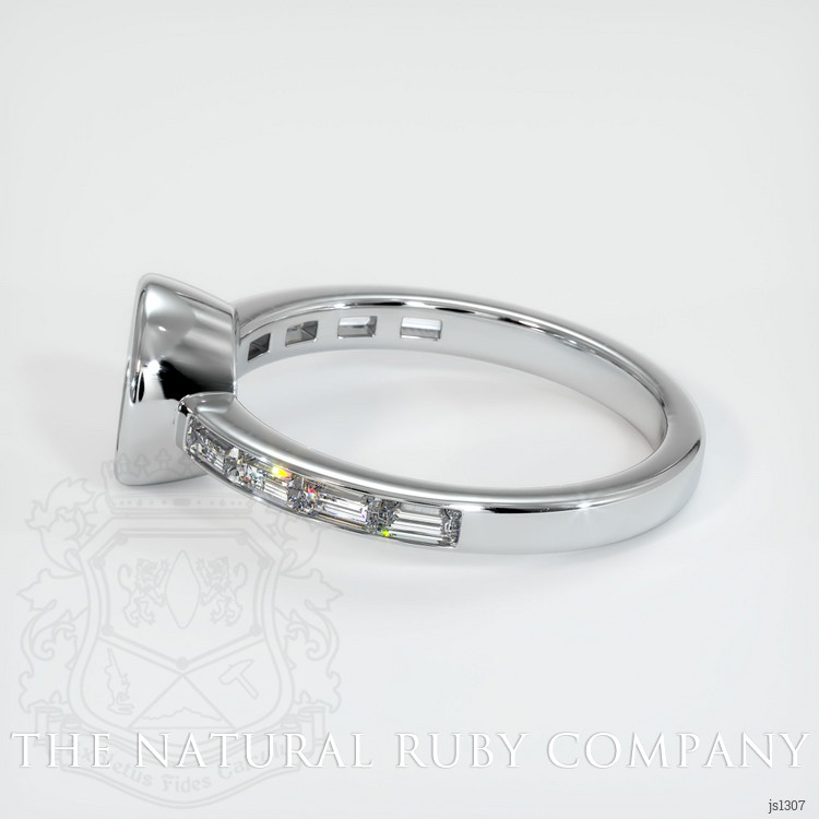 18K White Gold Accent Stones Ring Setting