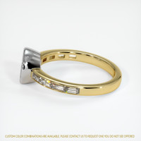 14K White & Yellow Accent Stones Ring Setting Image