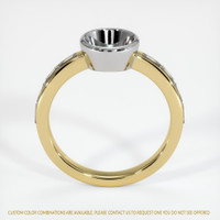 14K White & Yellow Accent Stones Ring Setting Image