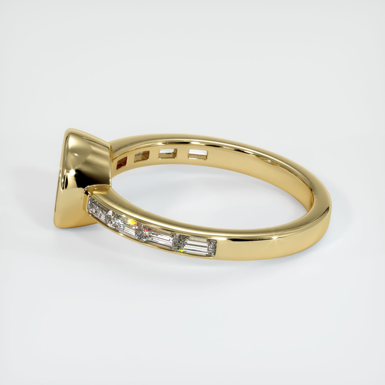 14K Yellow Gold Accent Stones Ring Setting