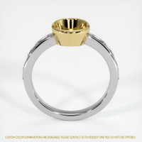 14K Yellow & White Accent Stones Ring Setting Image