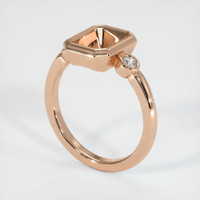 18K Rose Gold Three Stone Ring Setting Video