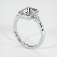 14K White Gold Three Stone Ring Setting Video