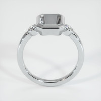 18K White Gold Three Stone Ring Setting Image