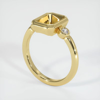  Emerald Ring 1.65 Ct., 18K Yellow Gold Combination Setting