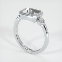 14K White Gold Three Stone Ring Setting Video