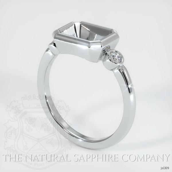  Emerald Ring 1.14 Ct. 18K White Gold