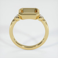 10K Yellow Gold Three Stone Ring Setting Image