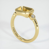 18K Yellow Gold Three Stone Ring Setting Video