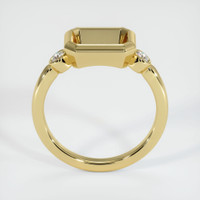 18K Yellow Gold Three Stone Ring Setting Image