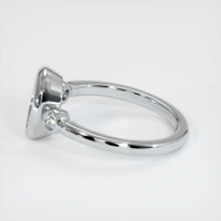 10K White Gold Three Stone Ring Setting Image