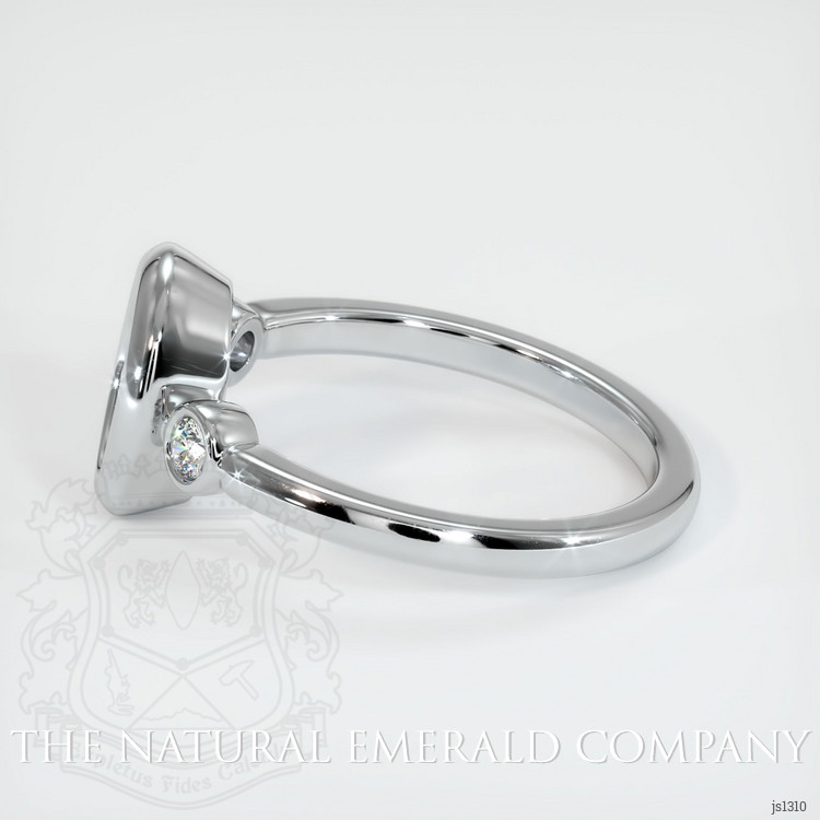 18K White Gold Three Stone Ring Setting